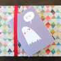 Mini Ghost Greetings Card, thumbnail 1 of 5