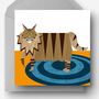 Maine Coon Cat Greetings Card, thumbnail 1 of 5