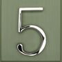 Premium Floating Plain House Numbers In Nickel Finish, thumbnail 12 of 12