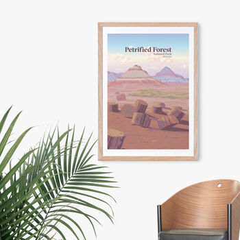 Petrified Forest National Park USA Travel Poster Print, 4 of 8