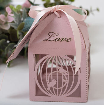 Personalised Birdcage New Baby Favour Box, 4 of 9