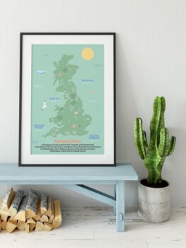 UK Map Children's Print, 3 of 4