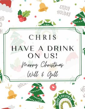 Personalised Christmas Craft Lager Gift, 6 of 11