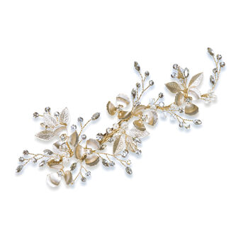 Silver, Gold Or Rose Gold Plated Bridal Hair Clip, 3 of 12
