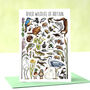 River Wildlife Of Britain Greeting Card, thumbnail 1 of 9