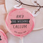 Personalised Surname Wedding Favour Giant Lollipops, thumbnail 3 of 5