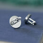 Wooden Personalised Cufflinks With Initial And Secret Message, thumbnail 2 of 7