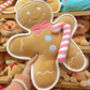 Soft Gingerbread Cushion, thumbnail 1 of 2