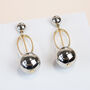 Gold And Silver Plated Drop Earrings, thumbnail 4 of 6