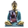 Teal And Gold Buddha Medium, thumbnail 6 of 6
