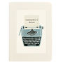 Personalised Typewriter Notebook, thumbnail 5 of 6