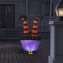 Inflatable Witch's Legs Halloween Decoration, thumbnail 1 of 2