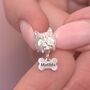 Westie Head Silver Charm Bead Personalised, thumbnail 2 of 5