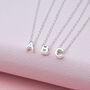 Personalised Silver Slider Initial Charm Necklace, thumbnail 2 of 7