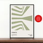 Mid Century Architecture Design Symmetry Poster, thumbnail 1 of 6