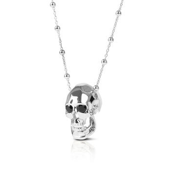 Vampire Skull Pendant In Silver, 2 of 4