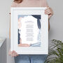 Modern Abstract Personalised Poem Print, thumbnail 6 of 7