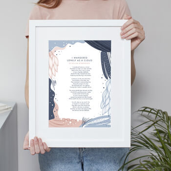 Modern Abstract Personalised Poem Print, 6 of 7