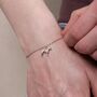 Personalised 3D Bedlington Terrier Silver Chain Bracelet, thumbnail 3 of 10