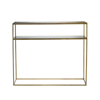 Metal Console Table In Bronze, 3 of 3