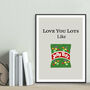 Love You Lots Like Jelly Tots Print, thumbnail 2 of 3