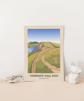 Hadrian's Wall Path National Trail Travel Poster, 3 of 8