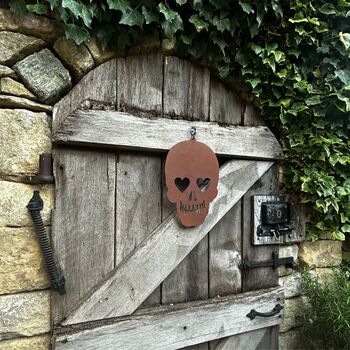 Corten Steel Skull, 5 of 6