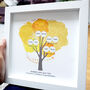 Framed 50th Anniversary Gift With Family Tree, thumbnail 1 of 4