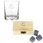Personalised Number One Whisky Stones And Glass Set, thumbnail 6 of 6