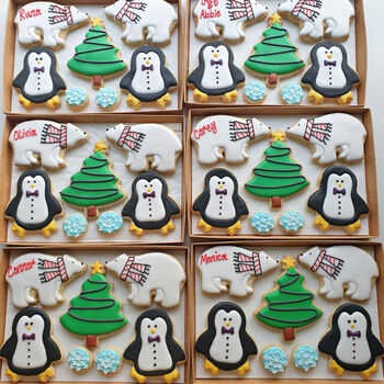 Personalised Antarctic Christmas Cookie Letterbox Gift, 3 of 5