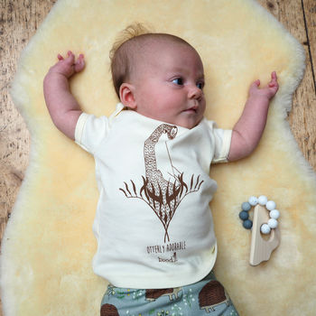 Organic 'Otterly Adorable' Baby T Shirt, 5 of 6