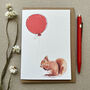 Personalised Red Squirrel Birthday Card, thumbnail 1 of 4