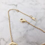 18k Gold Vermeil Plated Interlocking Rings Necklace, thumbnail 3 of 4