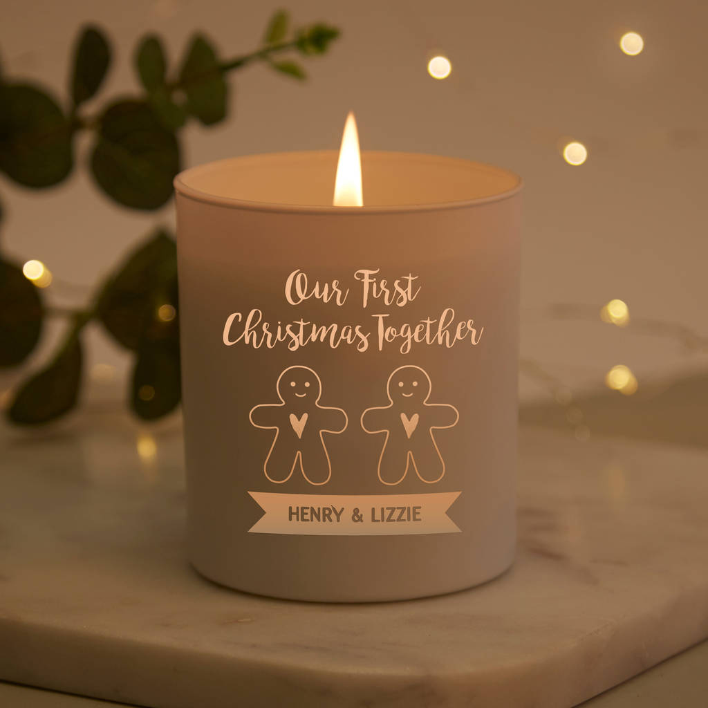 First Christmas Together Personalised Candle Gift By Norma Dorothy First Christmas Together Personalised Candle Gift