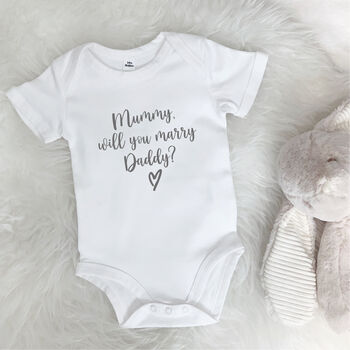 Proposal Babygrow. Mummy Will You Marry Daddy, 2 of 5