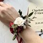 Burgundy Flower Wrist Corsage, thumbnail 6 of 8