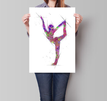 Set Of Three Gymnastic Unfinished Sketch Prints, 4 of 5