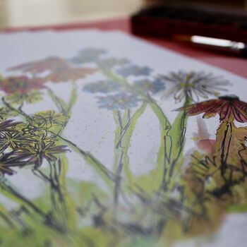 Wildflower Watercolour A4 Art Print, 6 of 7