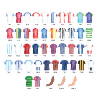 Personalised Family Football Shirt Print, 5 of 12