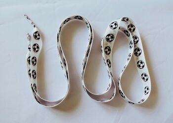 Childrens/ Kids Shoe Laces Football/ Rainbow Design, 2 of 3
