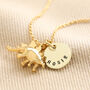 Personalised Dinosaur Necklace, thumbnail 4 of 8