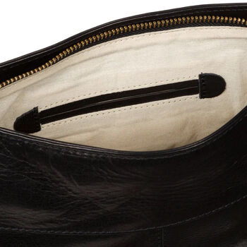 Women's Black Genuine Leather Shoulder Bag, Cross Body Bag, 2 of 2