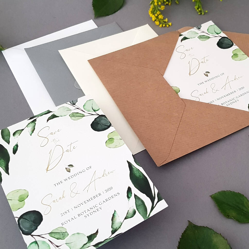 Botanical Save The Date Cards, 1 of 3