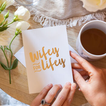 'Wifey For Lifey' Card, 2 of 4