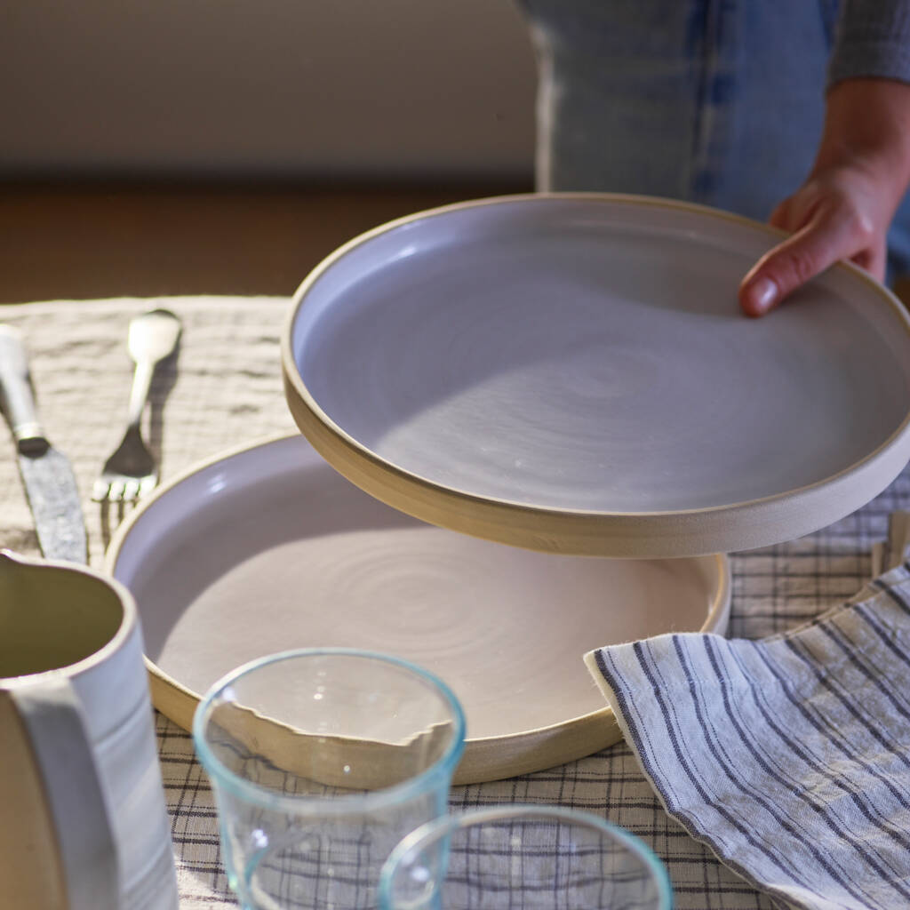handmade stoneware plates
