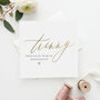 Personalised Modern Text Bridesmaid Card | Gold Effect, thumbnail 3 of 4