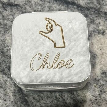 Personalised Jewellery Box Bsl Gift, 2 of 4