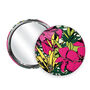Tropical Floral Handbag Mirror With Cotton Pouch, thumbnail 3 of 7