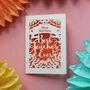 Personalised Papercut Best Teacher Card, thumbnail 4 of 7