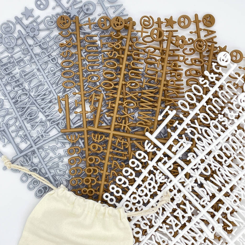 Small Black Felt Letter Board With Characters By Nikita By Niki